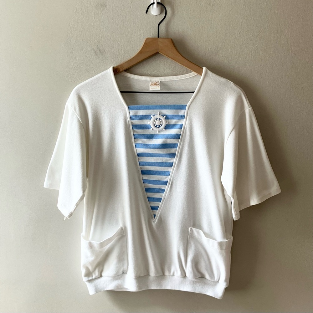 JANTZEN Vintage Nautical Short Sleeve Tee